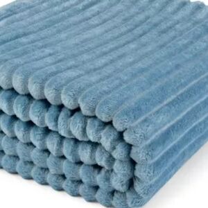 Fluffy 26x20 Toddler Blankets, Ultra Soft Cozy Fluffy Infant Toddler New Teal